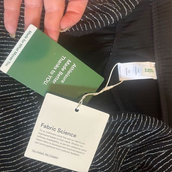 Halara Women's Striped Wide-Leg Pants Black & White Size S - Picture 6 of 8